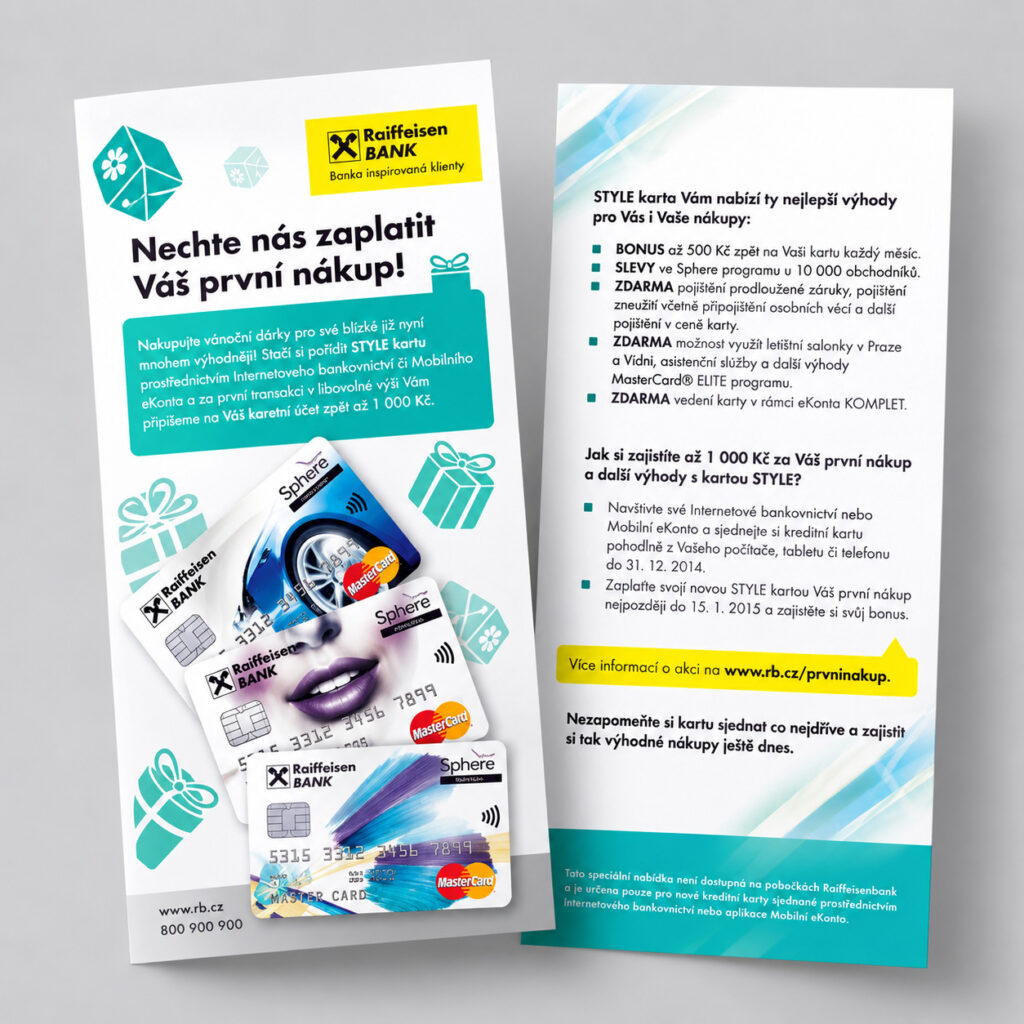 DL leták pro Raiffeisenbank